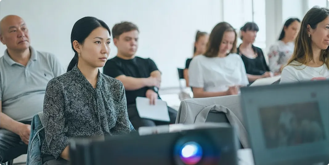 社内研修を受けている様子の写真