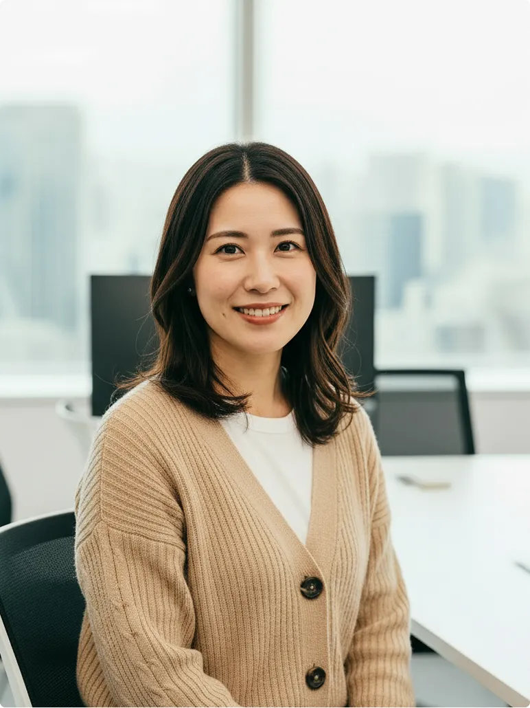 先輩社員：J.Lさんの写真